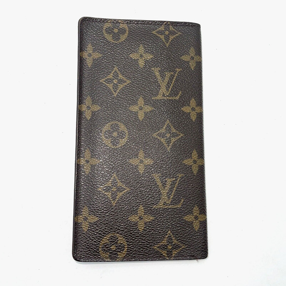 LOUIS VUITTON Long Credit Card Wallet Porte Valeurs Cartes Checkbook Authentic - Picture 2 of 16